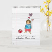 Carte adoption greeting card (Fleur jaune)