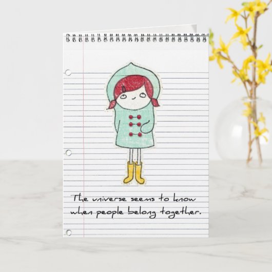 Carte adoption greeting card (Fleur jaune)