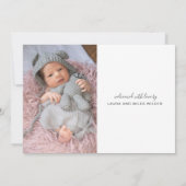 Carte Adorable 2 Photo Baby (Dos)