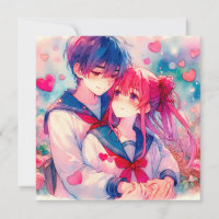 Adorable Anime Thème Personnalisé Saint Valentin