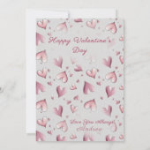 Carte Adorable Cats Valentines Day Greeting Card (Dos)