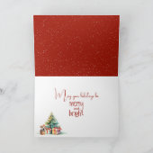 Carte adorable chien de Noël (Intérieur)