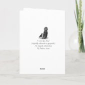 Carte adorable chiot beagle câlinant sa maman (Dos)