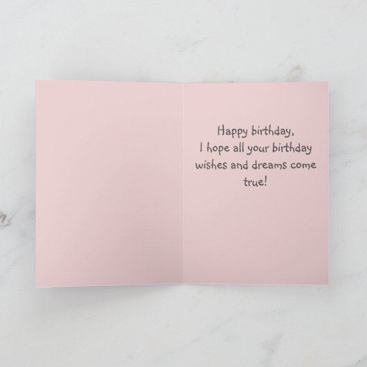 Carte Adorable Chiot dans un Casquette Joyeux Anniversai (Intérieur)