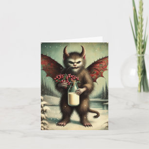 Carte Adorable Christmas Horror Kitty Fairy