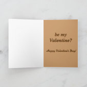 Carte adorable de Saint-Valentin de berger (Intérieur)