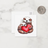 Carte adorable en style carte postale (Devant/Arrière en situation)