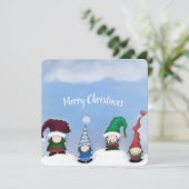 Carte Adorable Gnome Posse (Debout devant)