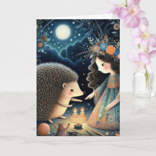 Carte Adorable Hérisson et conte de l'enfant Toutes les