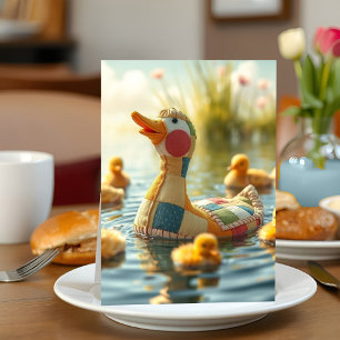 Carte Adorable Jouet Jouet Canard Nouvelle maman Sweet F