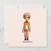 Carte Adorable Kid Zombie - Jolie Halloween (Devant)