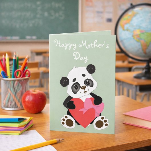 Carte Adorable Panda Mother’s Day