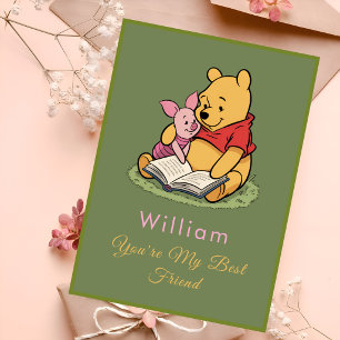 Carte Adorable Pooh et Porcinet