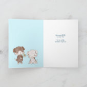 Carte Adorable Pups Best Friends Support (Intérieur)
