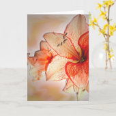 Carte Adoration d'amaryllis (Fleur jaune)