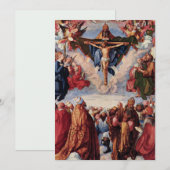 Carte Adoration de la Trinité par Albrecht Durer, 1511 (Devant / Derrière)