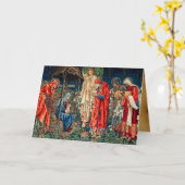 Carte ADORATION DE MAGI, Burne-Jones Vieux Bénédiction i (Fleur jaune)