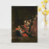 Carte Adoration des bergers (Fleur jaune)