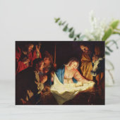Carte Adoration des bergers - Honthorst (Debout devant)