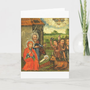 Carte Adoration des bergers icône ukrainienne