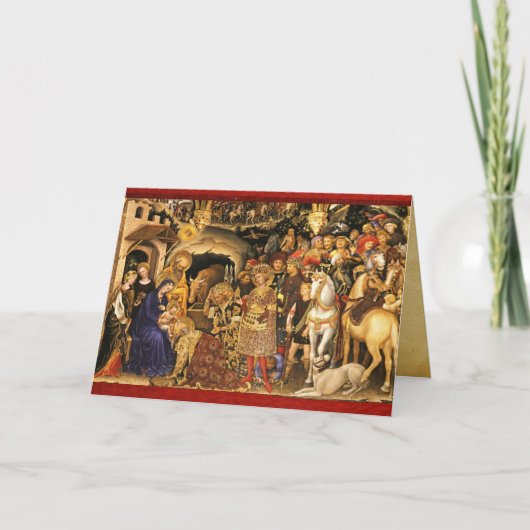 Carte ADORATION DES MAGES  Gentile Da Fabriano, Noël  (Devant)