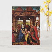 Carte Adoration des Magi par Rogier van der Weyden (Fleur jaune)