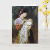 Carte Adoration maternelle Art Vintage (Fleur jaune)