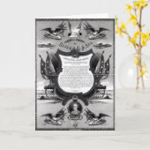 Carte Adresse d'adieu du Général Robert E. Lee (Fleur jaune)