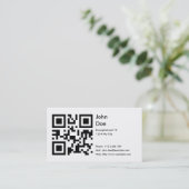 Carte (adresse, téléphone, email, Web) (Debout devant)