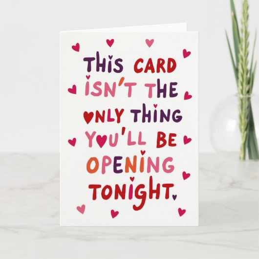 Carte Adult Opening Tonight Card (Devant)