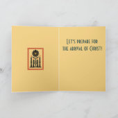 Carte Advent Hope, Peace, Joy, and Love Stylized Design (Intérieur)