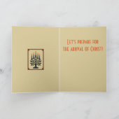 Carte Advent Stylized Candelabra Nordic Christmas (Intérieur)