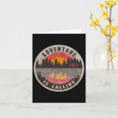 Carte Adventure appelle Get Wild - Camping Randonnée Out (Fleur jaune)