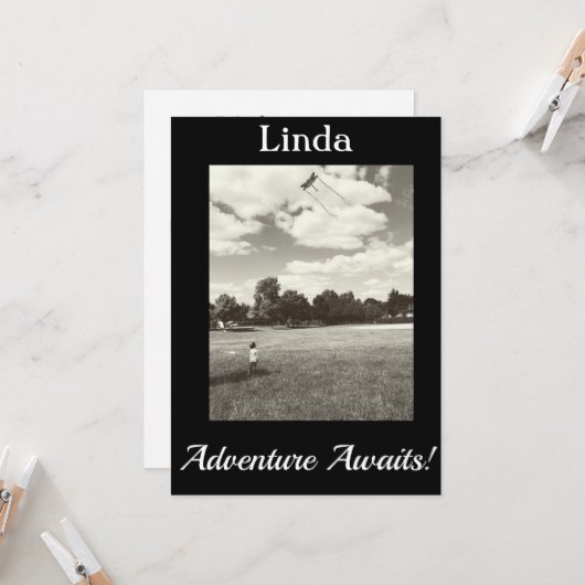 Carte Adventure Attend ! Inspiration de retraite future (Devant/Arrière en situation)