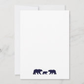 Carte Adventure Await Woodland Bear Baby shower By Mail (Dos)