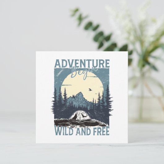 Carte Adventure Begin - Wild and Free (Debout devant)