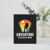 Carte Adventure Outdoor Camping Hiker and Forest (Debout devant)