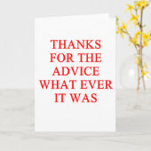 Carte ADVICE joke (Fleur jaune)