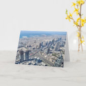 Carte Aerial View de Dubaï (Fleur jaune)