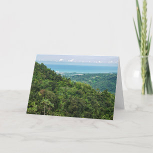 Carte Aérien de Porto Rico côtière à el yunque
