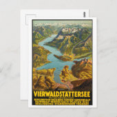 Carte aérienne de la Suisse centrale (Devant / Derrière)