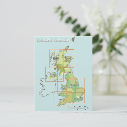 Carte aérienne du Royaume-Uni (Debout devant)