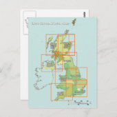 Carte aérienne du Royaume-Uni (Devant / Derrière)