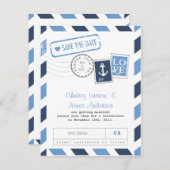 Carte Aérienne Naissance à Envoyer Save the Date (Devant / Derrière)