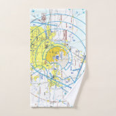 Carte aéronautique (Serviette à main)