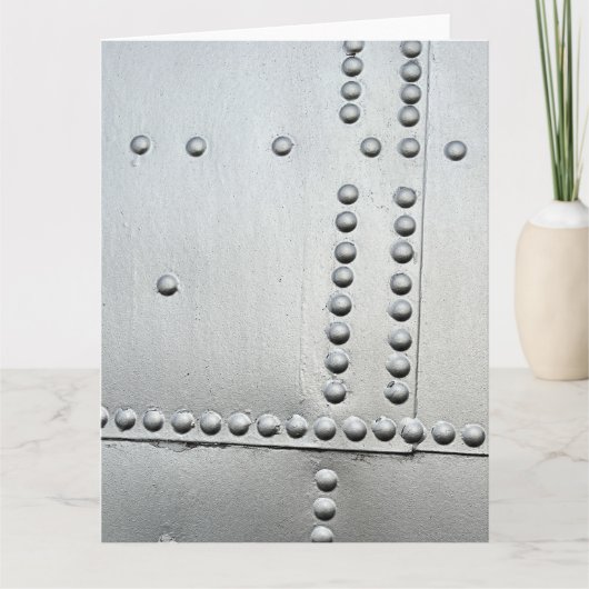 Carte Aéronefs en aluminium - Peau Abstraite (Devant)