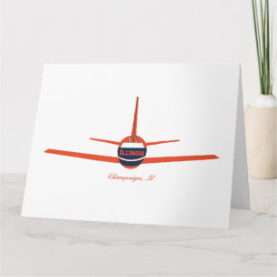 Carte Aéroport de destination Champaig Illinois IL