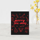 Carte Aesthetic Nurse Injector Botox Er Xmas Merry Tox-m (Fleur jaune)