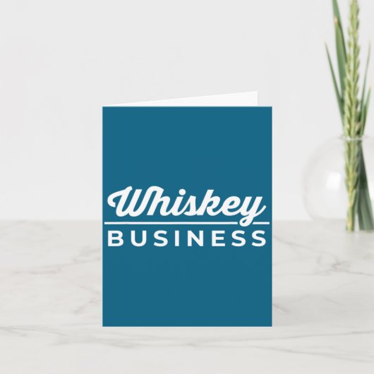 Carte Affaire de Whisky Buvant la Saint-Patrick (Devant)