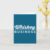 Carte Affaire de Whisky Buvant la Saint-Patrick (Fleur jaune)